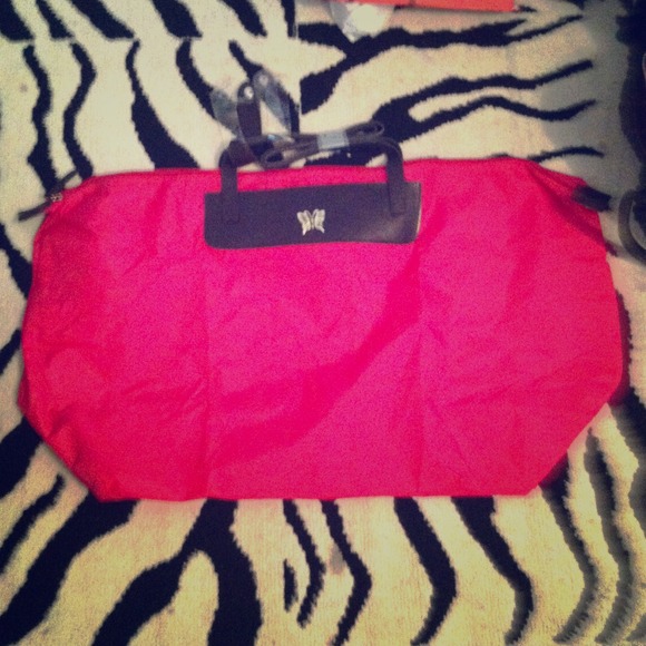 Large pink travel bag