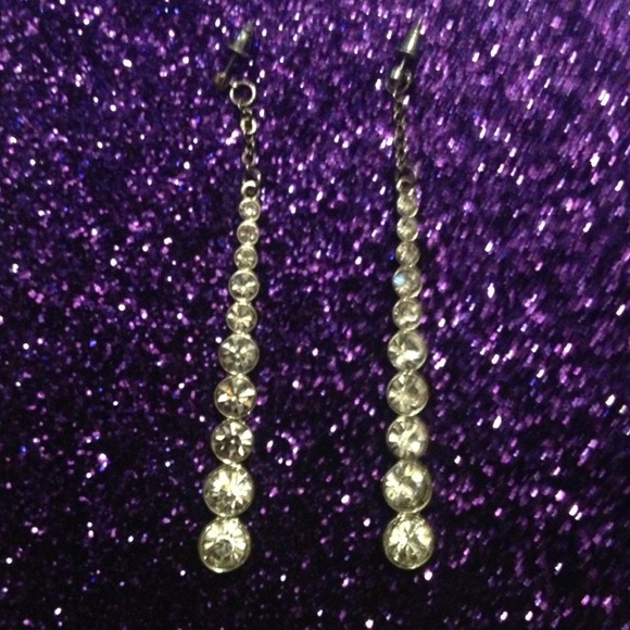 Post back gem earrings