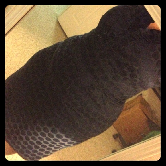 Connected Apparel Dresses & Skirts - Circle Print Navy Sleeveless Dress & Makeup