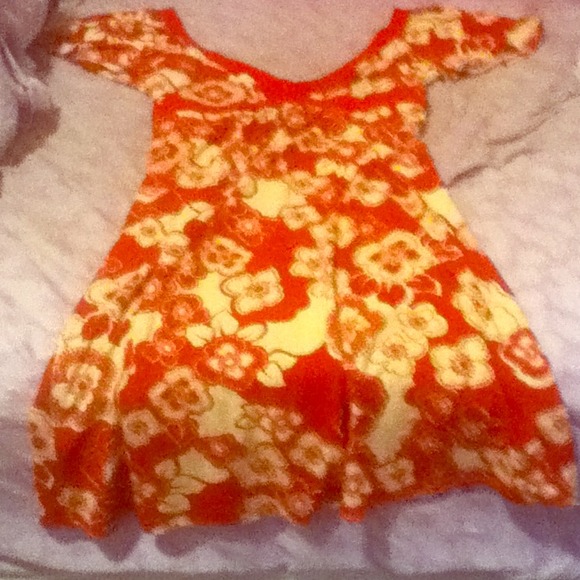 Knee length floral dress