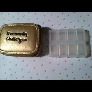 Miamica 'Hormonally Challenged' travel pill box