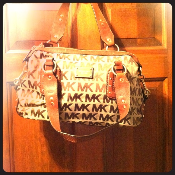 Michael Kors Cloth Signature Satchel