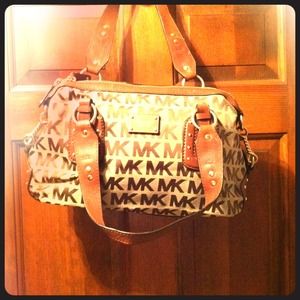 Michael Kors Cloth Signature Satchel