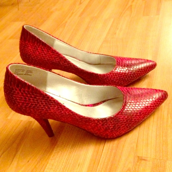 Red Dollhouse Heels