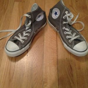 Gray converse sneakers