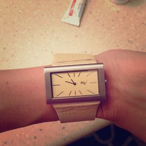 Beautiful, tan watch.