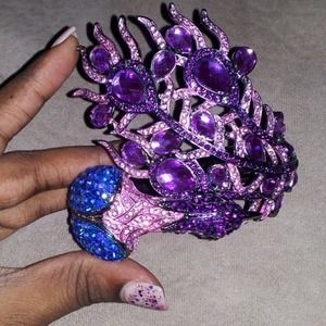 Teal and Purple Peacock Bracelet Charming Charlie