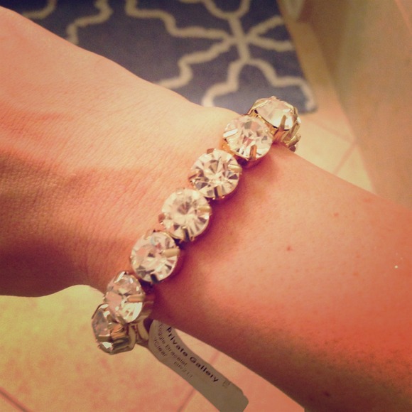 CZ toggle bracelet - Picture 1 of 2