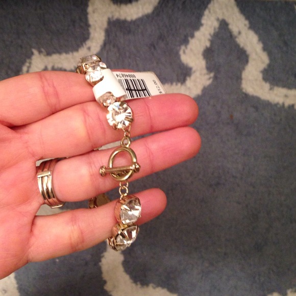 CZ toggle bracelet - Picture 2 of 2