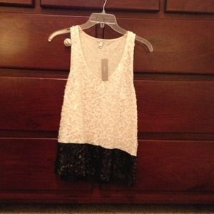 J Crew sequin top.