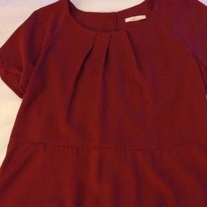 Red dress top