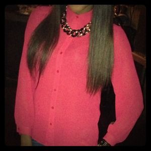 Sheer long sleeve/collar top