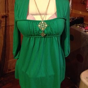 Green blouse