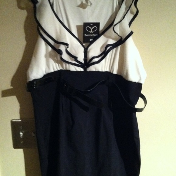 Black and white dress