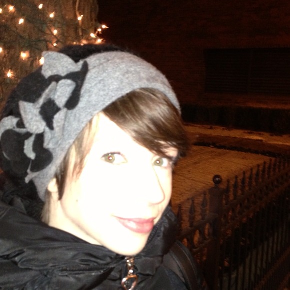 Original design Audra E couture rabbit wool hat