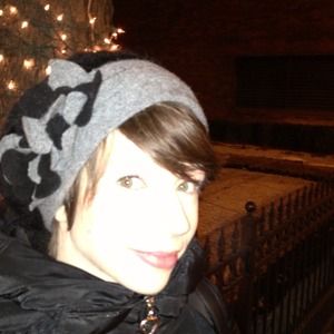 Original design Audra E couture rabbit wool hat