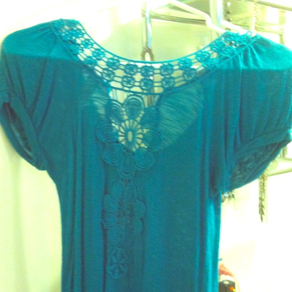 Small turquoise dress
