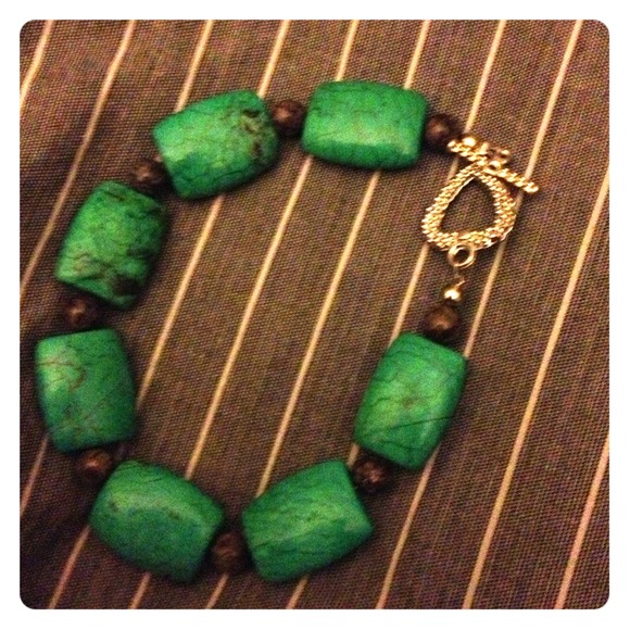 Jewelry - RESERVED TIL WEDTurquoise bracelet with heart cuff