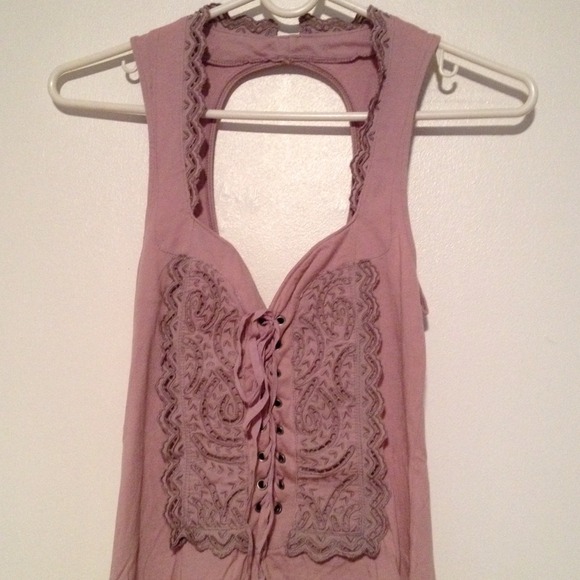 SOLD Free People Purple Long Tank