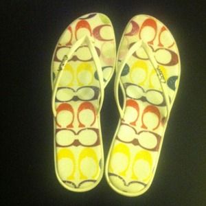 Coach flip flops!! Authentic