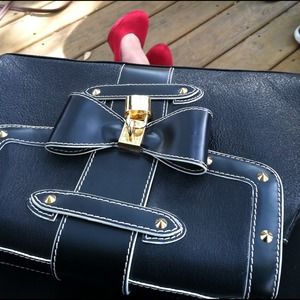 Louis Vuitton black and gold purse