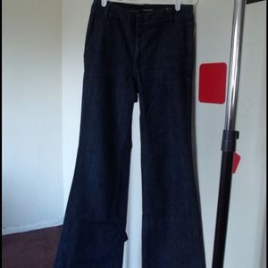 Club Monaco Dark Denim Flare Trousers