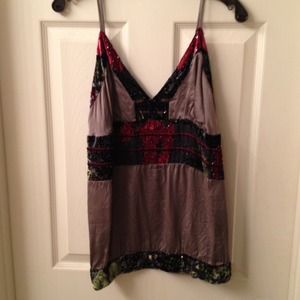 Beautiful spaghetti strap Hale' Bob top