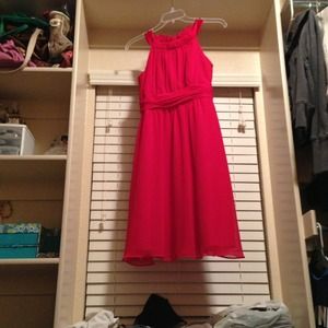 Chiffon Red Dress