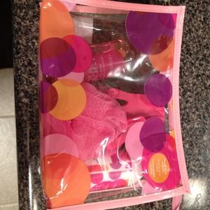 Strawberry lollipop bath set