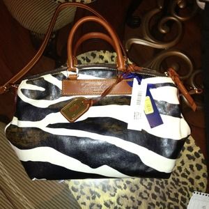 Real zebra dooney & bourke purse