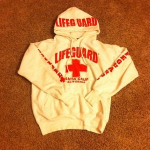 WHITE lifeguard sweatshirt