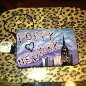 Real coach poppy wristlet