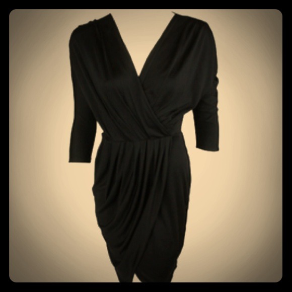 Mara Hoffman Dresses & Skirts - Mara Hoffman faux wrap dress in BLACK