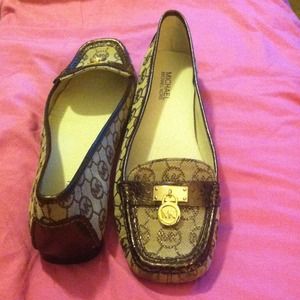 Just Reduced Michael Kors Monogram Loafers