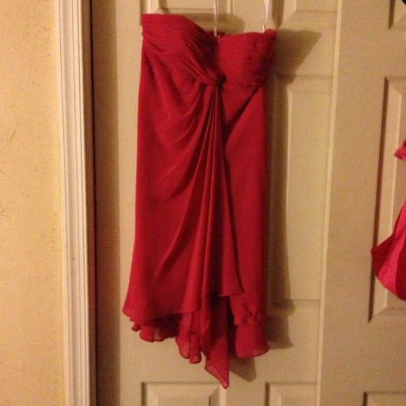 Pink chiffon dress