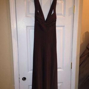 Calvin Klein chocolate brown formal dress