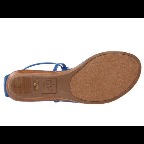 cobalt blue flat sandals