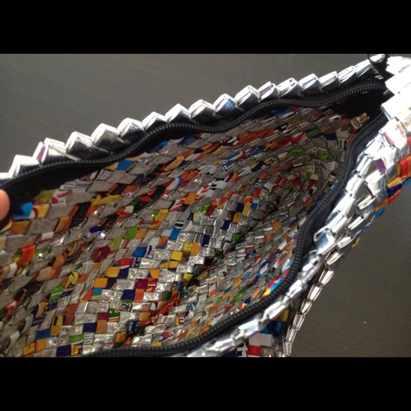 🥳 SOLD - Recycled beautiful handmade purse - Picture 3 of 4