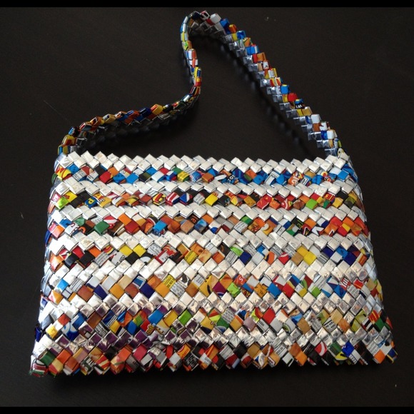 🥳 SOLD - Recycled beautiful handmade purse - Picture 4 of 4