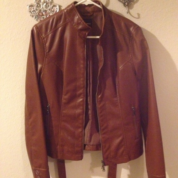 Express Jackets & Blazers - Brown leather jacket