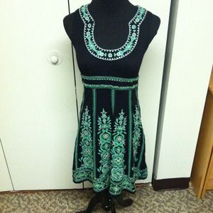 INC embroidered dress