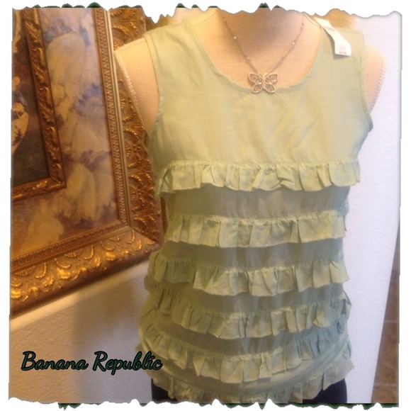 Banana Republic Tops - New - BR soft green top
