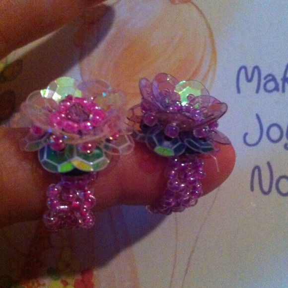 2 matching rings! Purple and pink