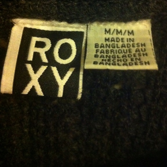 Roxy slouchy sweater in charcoal - Picture 2 of 3