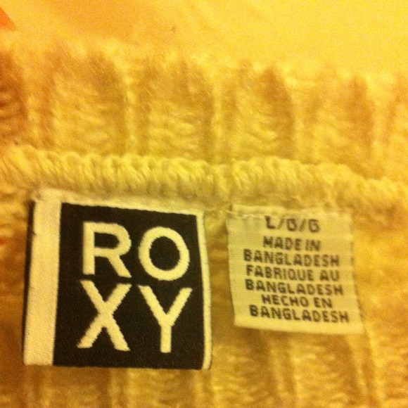 Slouchy cream colored roxy sweater - Picture 2 of 4