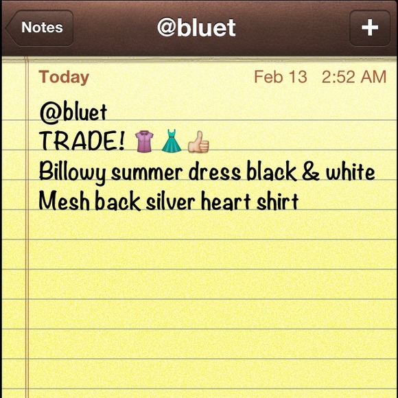 TRADE w/ bluet!