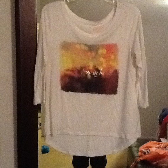 White printed shirt