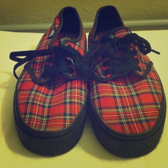 Vans size 8 plaid creepers