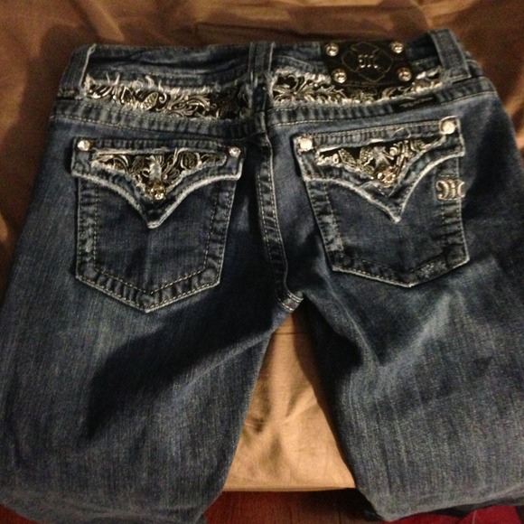 Miss Me Jeans, Dark Blue, size 28 regular