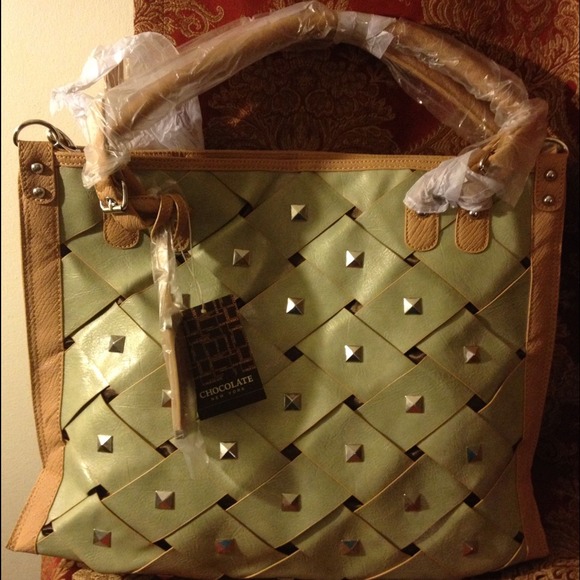 ✨SOLD✨Chocolate Handbag (sage)